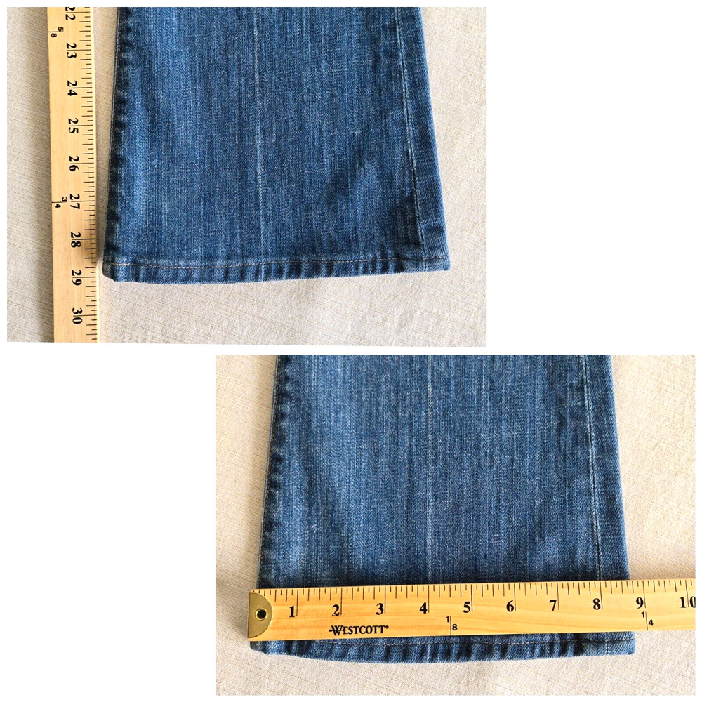 Citizens Of Humanity Jeans Womens 27 Low Rise Flare Distressed Denim Grunge Y2K - Picture 12 of 14